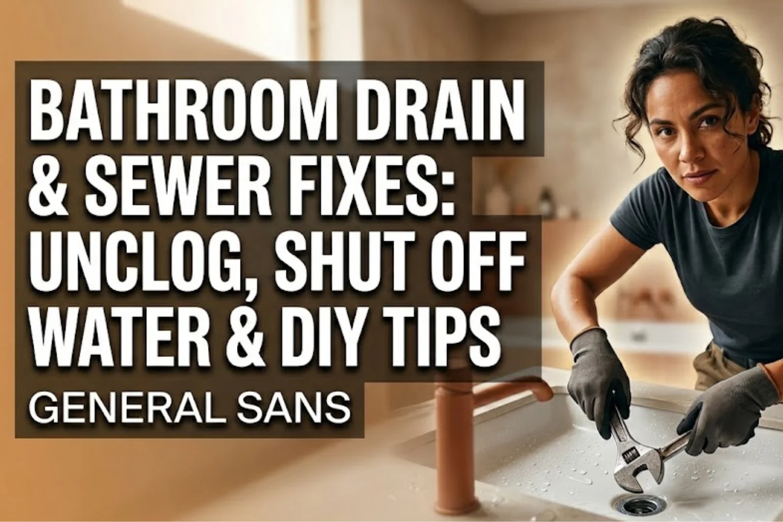 Bathroom Drain & Sewer Fixes: Unclog, Shut Off Water & DIY Tips