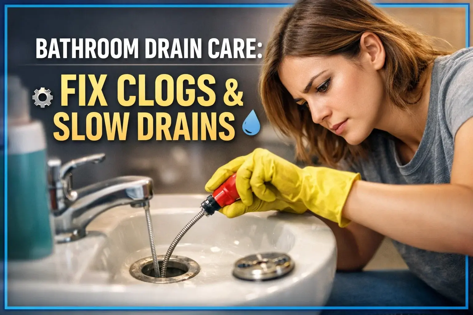 Bathroom Drain Care: Fix Clogs & Slow Drains