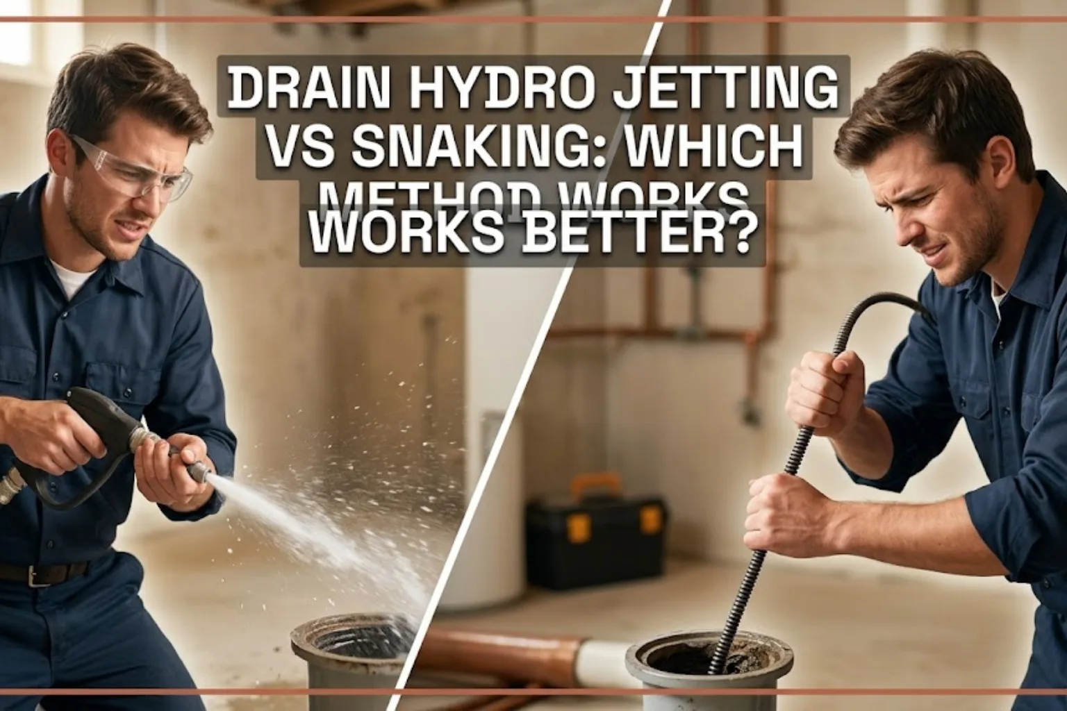 Drain Hydro Jetting vs Snaking: Which Works Better?